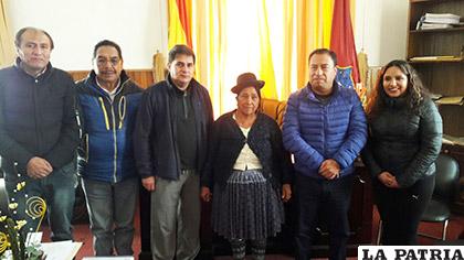 Encuentro entre autoridades del Ministerio de Salud y del Gobierno Municipal de Oruro /GAMO