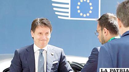El primer ministro italiano, Giuseppe Conte, llega a la reunión del Consejo Europeo /Eldiario.es