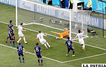 Jan Bednarek en el 59 anotó el único gol del partido, para el triunfo de Polonia /as.com

