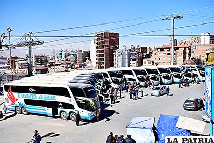 Flotilla de buses que incorpora la empresa Trans Azul