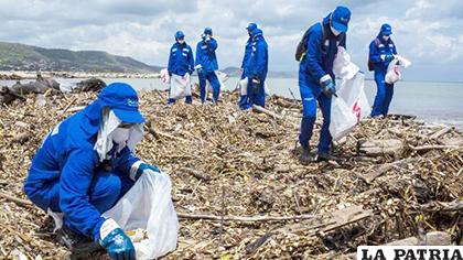 Este sábado fueron recogidas 250 toneladas de desechos en Puerto Colombia /eldiario.es