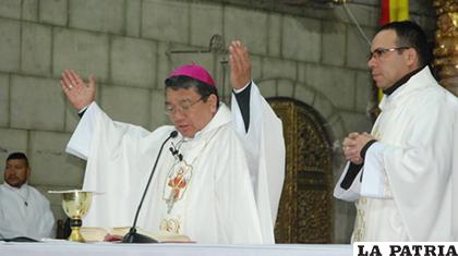 El monseñor Aurelio Pesoa, en la misa de este domingo Solemnidad de la Ascensión del Señor /ANF