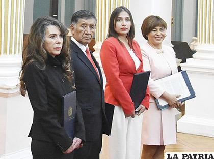 Los nuevos embajadores de Bolivia en panamá, Austria y Cuba /APG