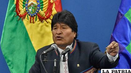 Evo Morales respondió al pronunciamiento con el cual fue aludido día antes /EFE