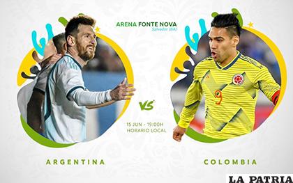 Lionel Messi y Radamel Falcao García /conmebol.com