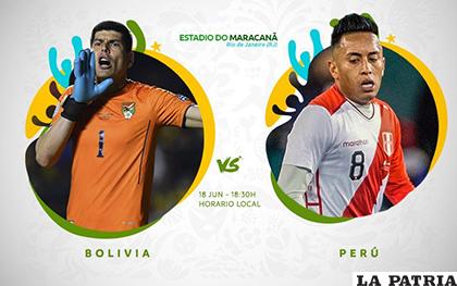 Bolivia Perú programado para las 17:30 en el mítico Maracaná /conmebol.com