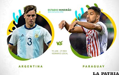 Argentina frente a Paraguay desde las 20:30 en el Mineirao /conmebol.com
