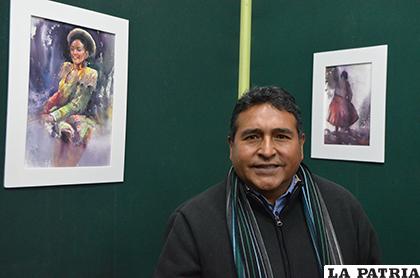 Evaristo Callo en su exposición en Oruro /LA PATRIA
