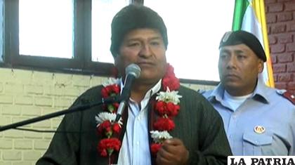El presidente Evo Morales en Tarija /ABI