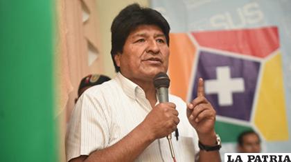 Evo Morales en acto de firma de contrato en Beni /Ministerio de Comunicación