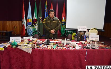 El gobernador del Penal de San Pedro, capitán Oscar Cardozo preocupado por los problemas del recinto carcelario /LA PATRIA