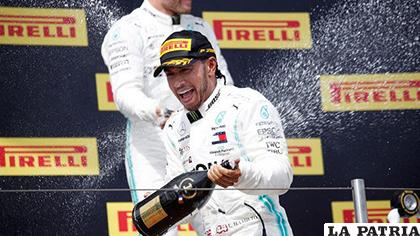 Lewis Hamilton celebra el triunfo en Francia /elprogreso.es
