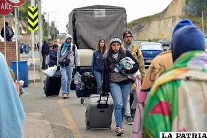 Algunos inmigrantes aseguraron que se distribuyó un panfleto con supuestas amenazas de la guerrilla colombiana Ejército de Liberación Nacional