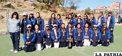 La selección orureña que participó en el torneo nacional /Cortesía/Rocío Ramírez
