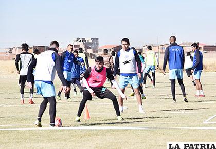 Durante el entrenamiento de los 