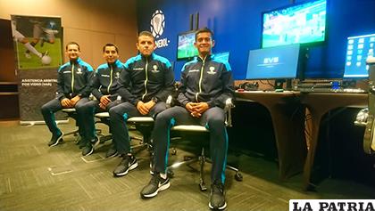 Gery Vargas (segundo de derecha a izquierda) estará nuevamente en el VAR /cortesía Gery Vargas