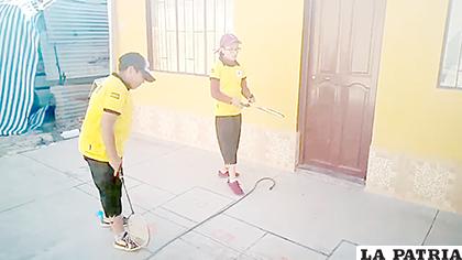 Una de las actividades realizadas en el concurso virtual 
/cortesía Gabriela Mejía