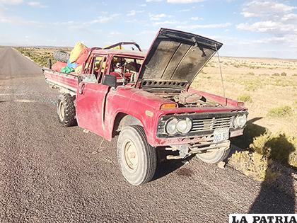 La camioneta terminó sobre la capa asfáltica luego del vuelco
/GENTILEZA
