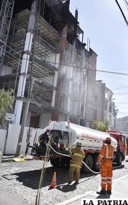 El fuego no afectó la estructura de la edificación /APG
