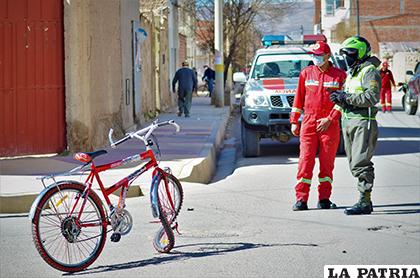 El hecho ocurrió ayer por la tarde en la zona Noreste de la ciudad de Oruro /LA PATRIA
