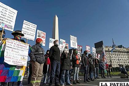 La marcha fue convocada por el Frente de Izquierda y de los Trabajadores - Unidad (FIT-U) /EL NORTE
