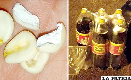 Los productos que portaban droga en su interior /ERBOL