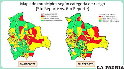 Índice de Riesgo Municipal de Covid-19 en Bolivia /MIN DE SALUD
