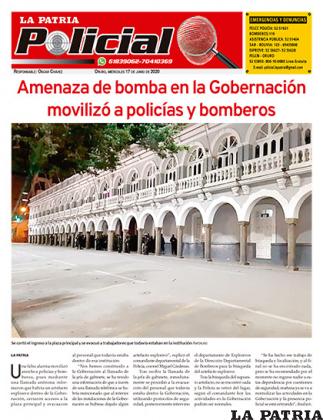 Se cortó el ingreso a la plaza principal y se evacuó a trabajadores que todavía estaban en la institución /INFORURO