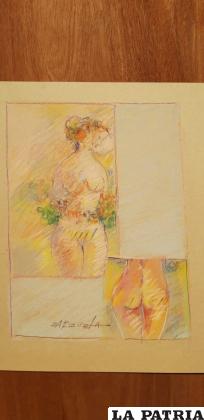 Erasmo Zarzuela. “Éxito”
Pastel sobre cartón 20 x 18 cm
