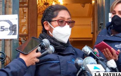 La presidenta del Senado, Eva Copa /erbol.com
