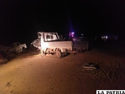 El otro motorizado también quedó con serios daños en su estructura /ABI
