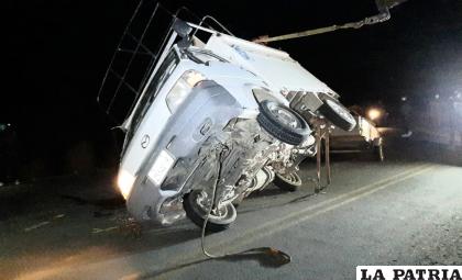 A pesar del hecho, el motorizado no presenta daños de consideración /LA PATRIA