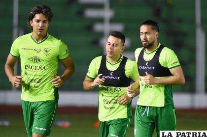 Martins, Vaca y Ramallo jugadores de la Selección Nacional /fbf