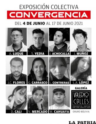 Todos ellos exponen sus obras en el salón Valerio Calles /LA PATRIA
