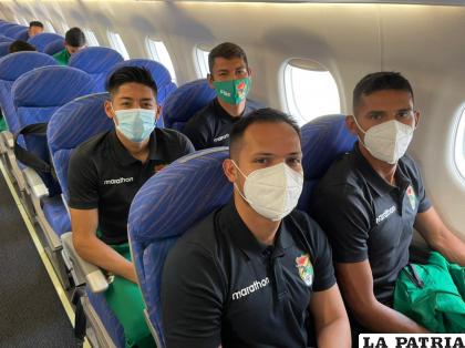 Los seleccionados luego de las pruebas PCR emprendieron el viaje ayer /FBF