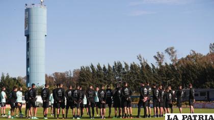 La selección argentina se mantiene concentrada en Ezeiza /infobae.com