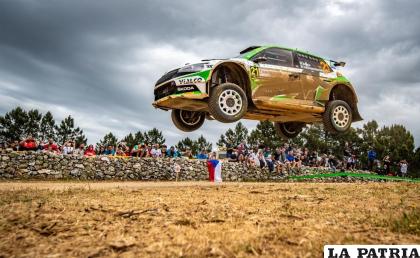 Marco Bulacia Wilkinson se lució en el rally de Cerdeña /premiumsportsbo.com
