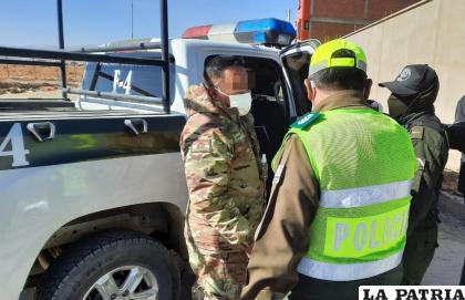 El militar estaba ebrio y llevaba uniforme /LA PATRIA
