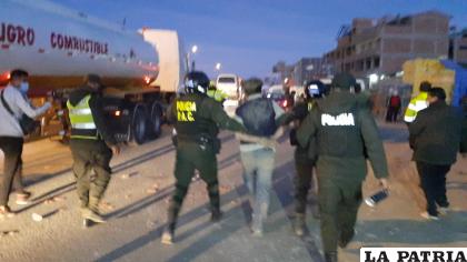 El sindicado fue aprehendido tras los disturbios del miércoles /LA PATRIA