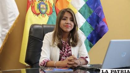 La viceministra de Comunicación, Gabriela Alcón /Archivo INTERNET