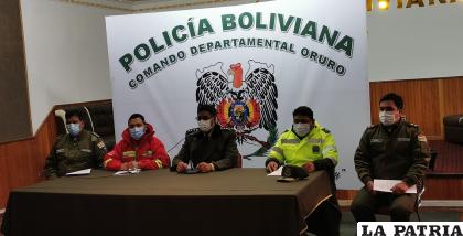 Representantes de las dependencias policiales /LA PATRIA