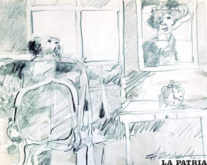 Invierno, Grafito sobre papel, Erasmo Zarzuela
