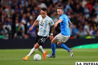 Lautaro Martínez autor del primero de la Albiceleste /conmebol.com