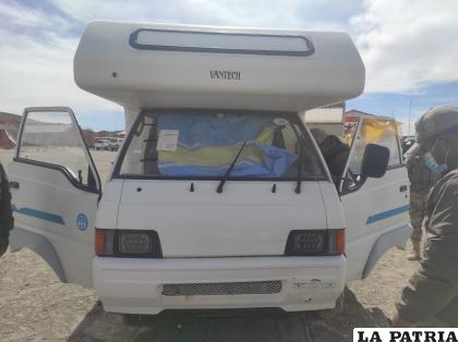 El “motorhome” se encontraba en el cuartel Mejillones /LA PATRIA
