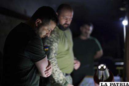El presidente ucraniano Volodymyr Zelenskyy /Ukrainian Presidential Press Office via AP