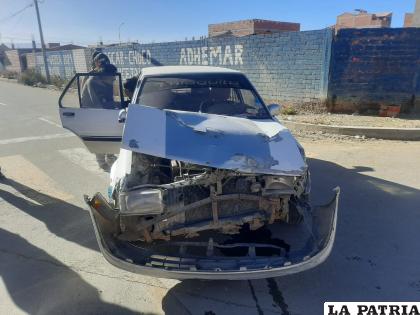 El segundo motorizado quedó con daños de mucha consideración /LA PATRIA

