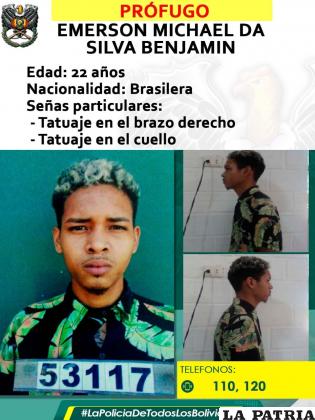 Buscan intensamente a ambos súbditos brasileños / Policía Boliviana