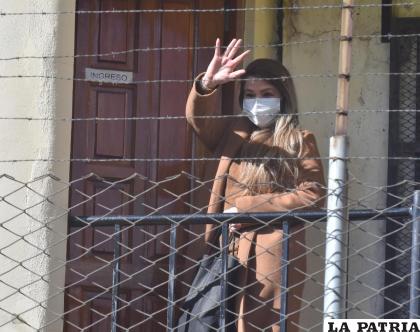 La exmandataria Jeanine Áñez ingresando a su audiencia por el caso “Golpe II” /APG