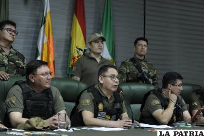 El comandante Aguilera confirmó la aprehensión del principal sospechoso /APG

