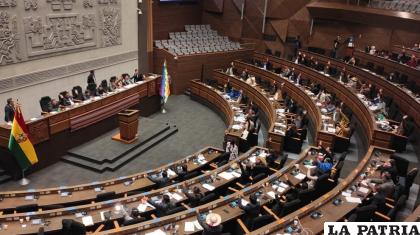 Sesión del Legislativo / ERBOL